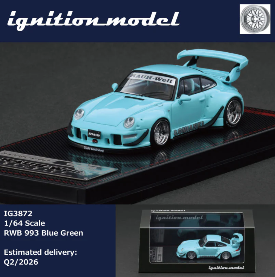 Ignition Model 1/64 RWB 993 Blue Green IG3872
