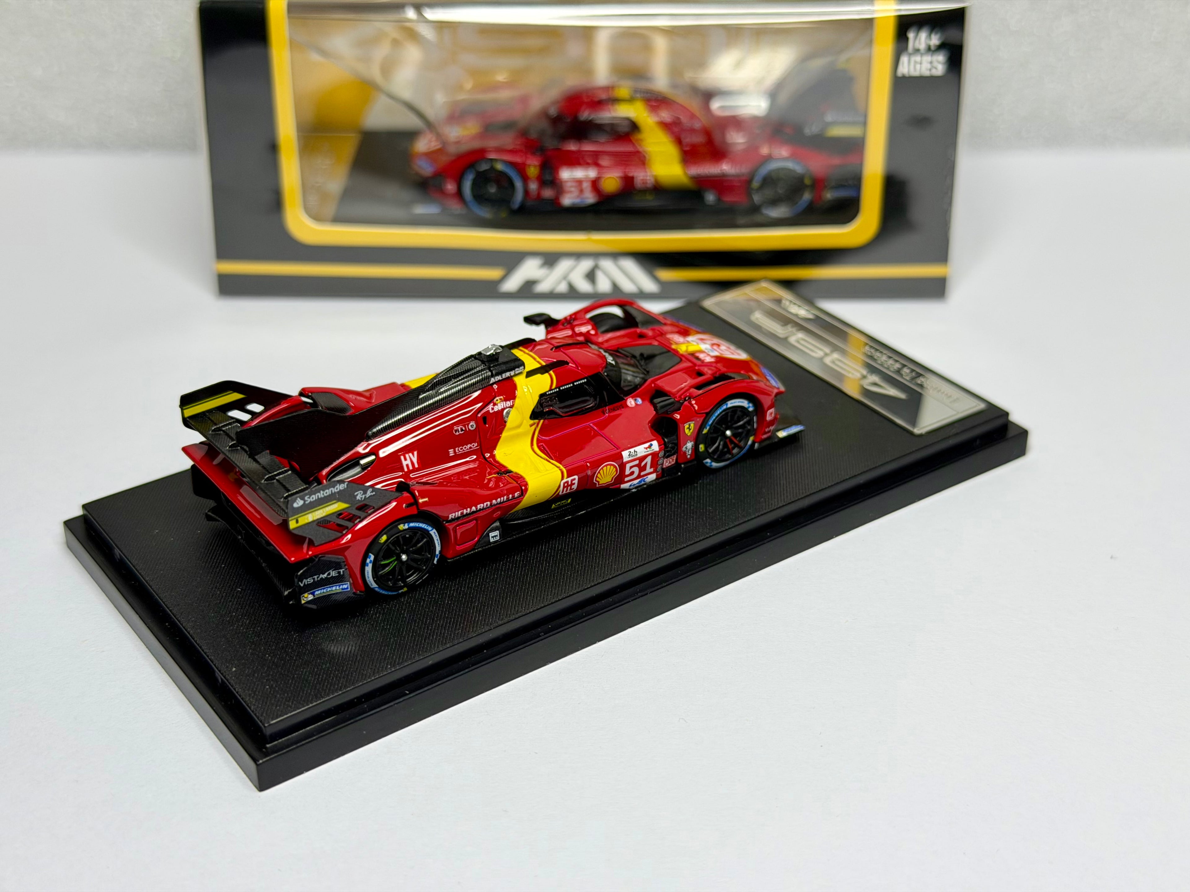 HKM 1:64 Fe 499P Le Mans(#51/#50/83)Open Hood Diecast