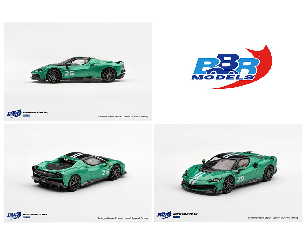 (Preorder) BBR Models 1:64 Ferrari 296 Speciale Verde Nürburgring