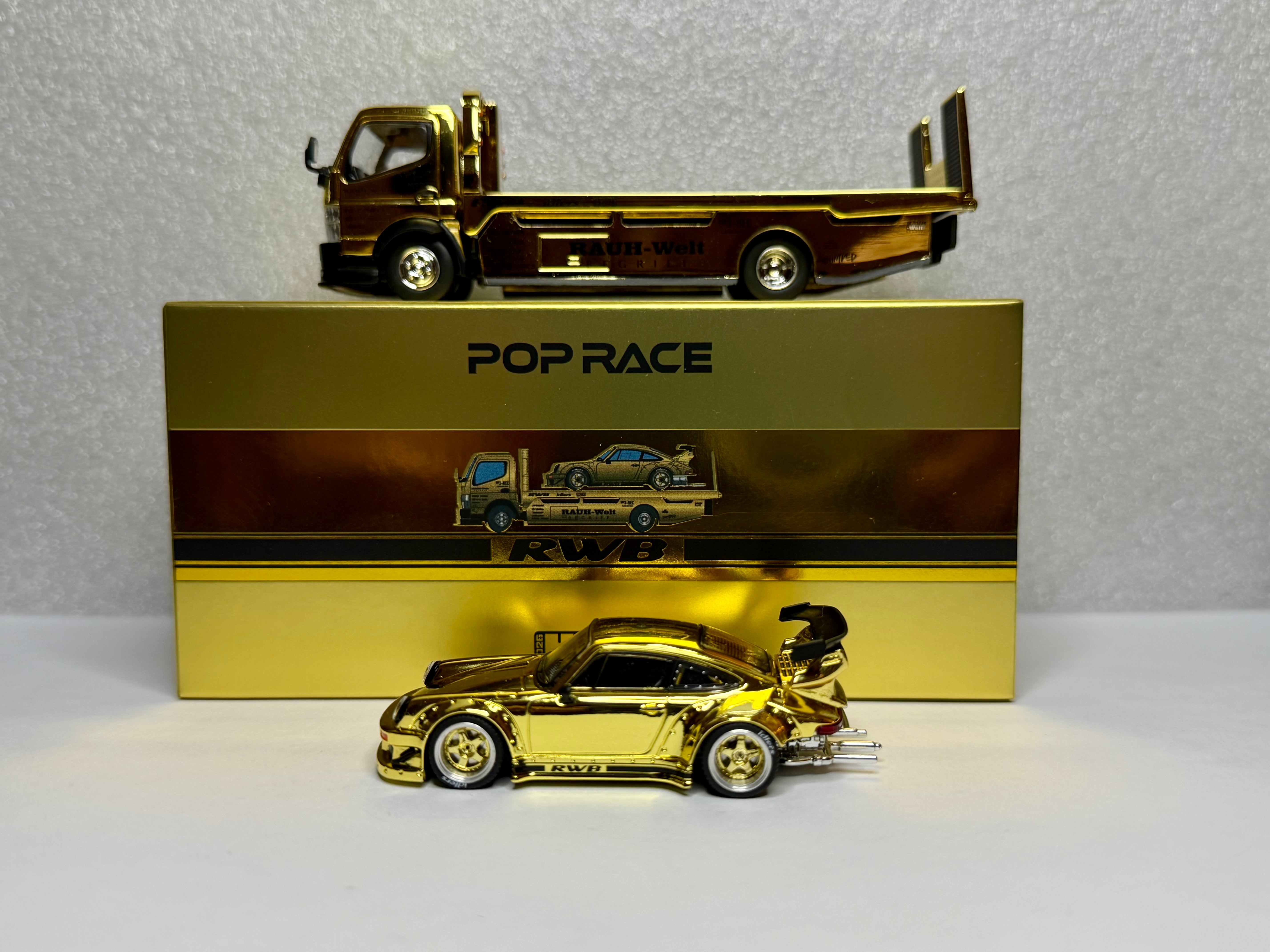 ポップレース 1/64 RWB 930 ゴールドセット 限定300台 トラック