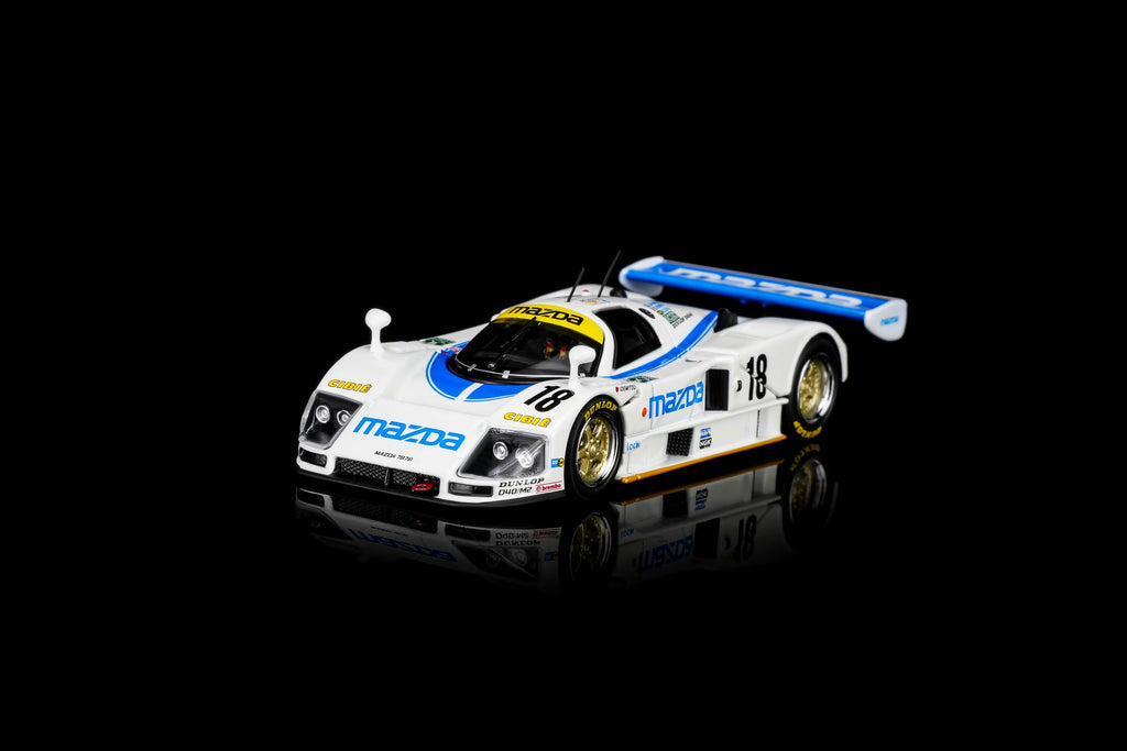 (Preorder) Motorhelix 1:64 Mazda 787B #18 White/Blue M60113