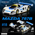 (Preorder) Motorhelix 1:64 Mazda 787B #18 White/Blue M60113