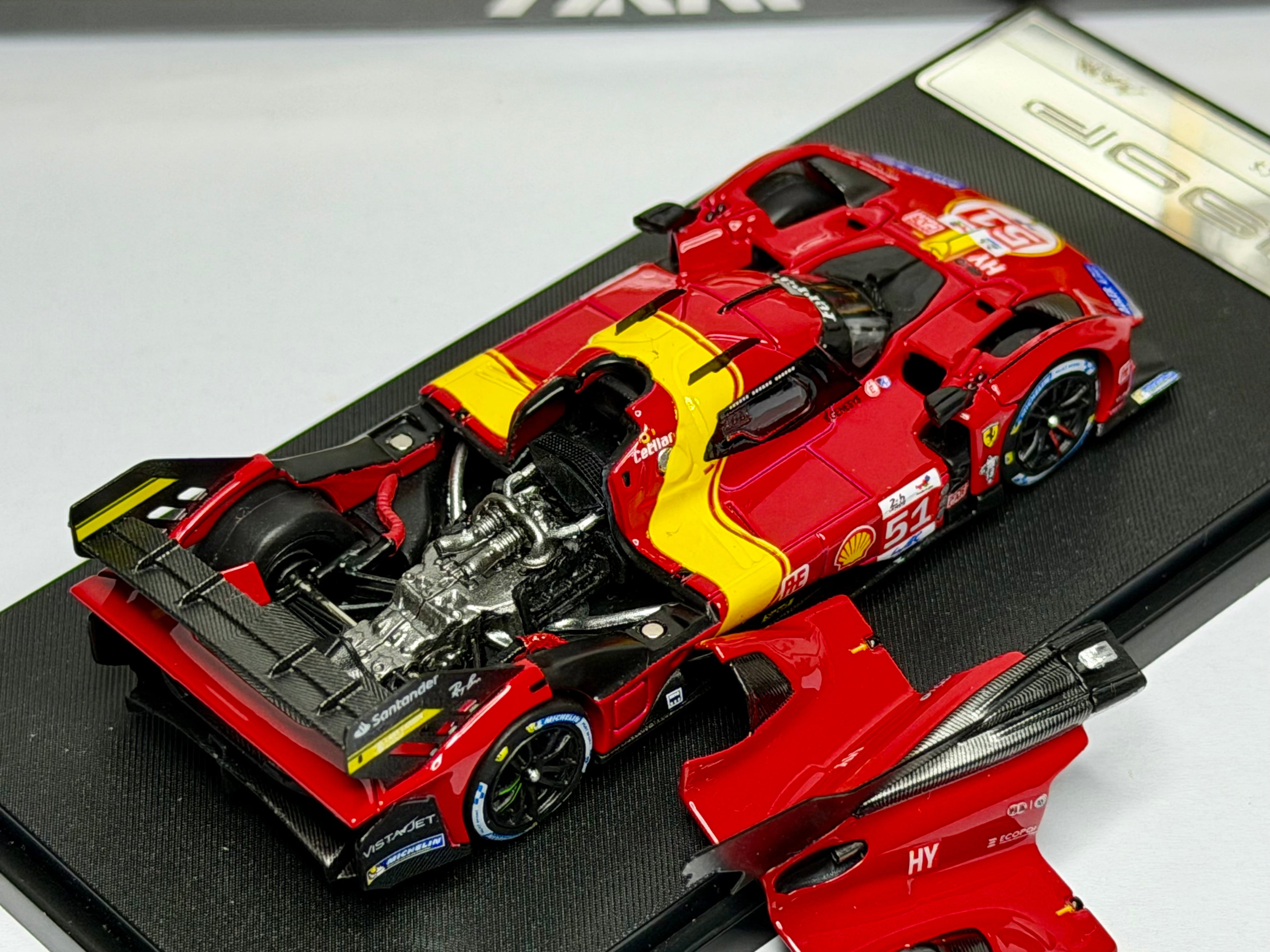 HKM 1:64 Fe 499P Le Mans(#51/#50/83)Open Hood Diecast