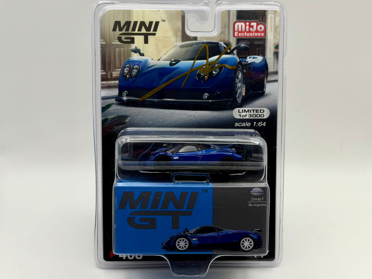 ¡A LA CAZA! Mini GT 1:64 Pagani Zonda F Azul Argentina #408