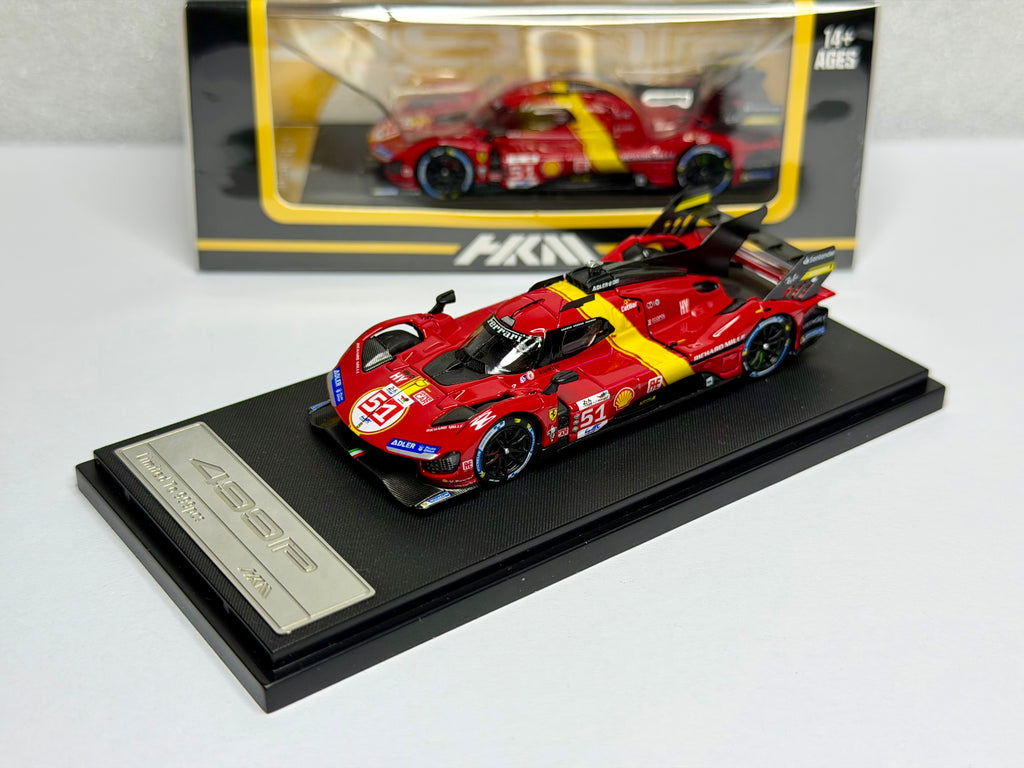 HKM 1:64 Fe 499P Le Mans(#51/#50/83)Open Hood Diecast