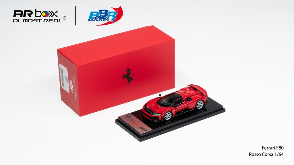 (Preorder) BBR x Almost Real 1:64 Ferrari F80 Rosso Corsa /Silver Wheels (APA XPO 2026)
