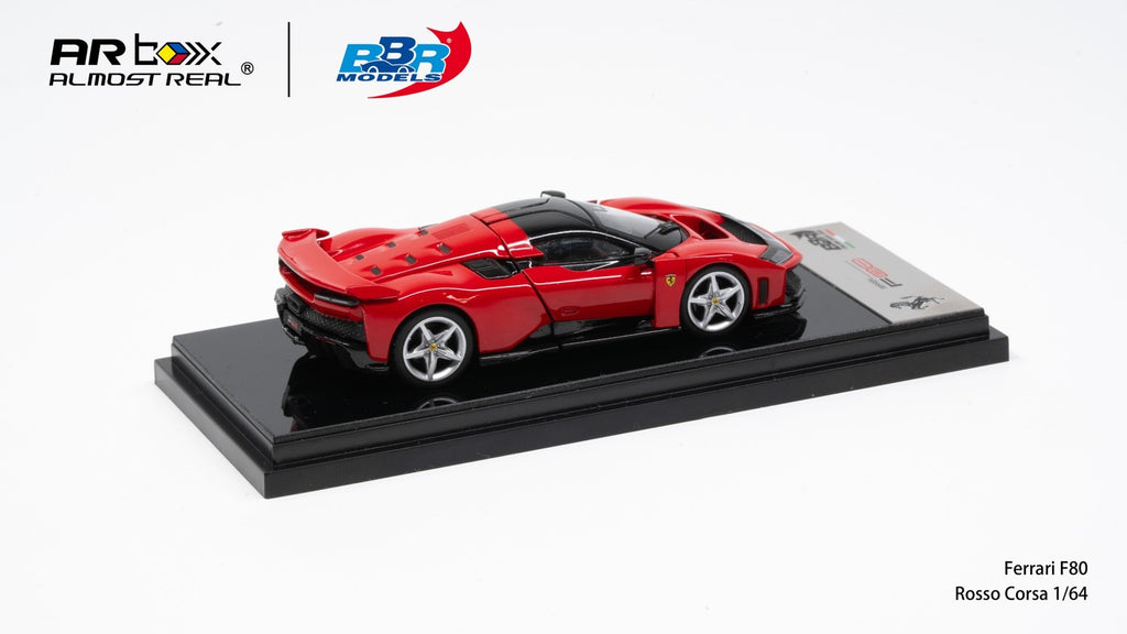 (Preorder) BBR x Almost Real 1:64 Ferrari F80 Rosso Corsa /Silver Wheels (APA XPO 2026)
