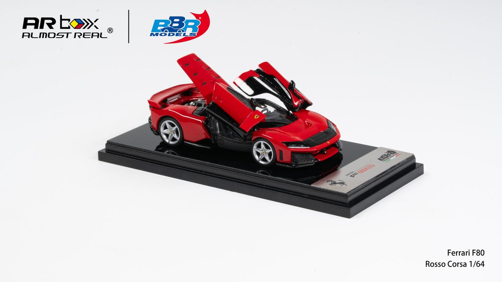 (Preorder) BBR x Almost Real 1:64 Ferrari F80 Rosso Corsa /Silver Wheels (APA XPO 2026)