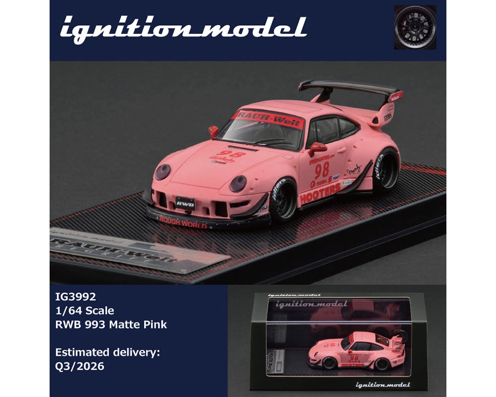 Ignition Model 1:64 Rauh-Welt Begriff RWB 993 – Matte Pink