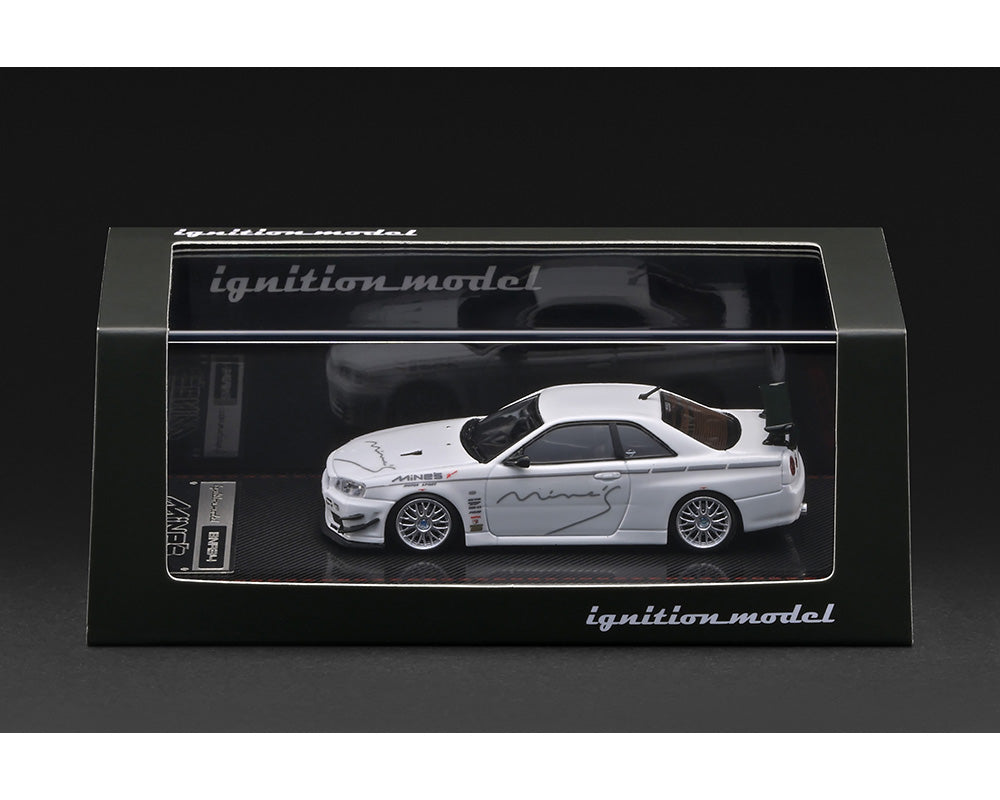 (Preorder) Ignition Model 1:64 Nissan Skyline GT-R Mine’s (R34) – White