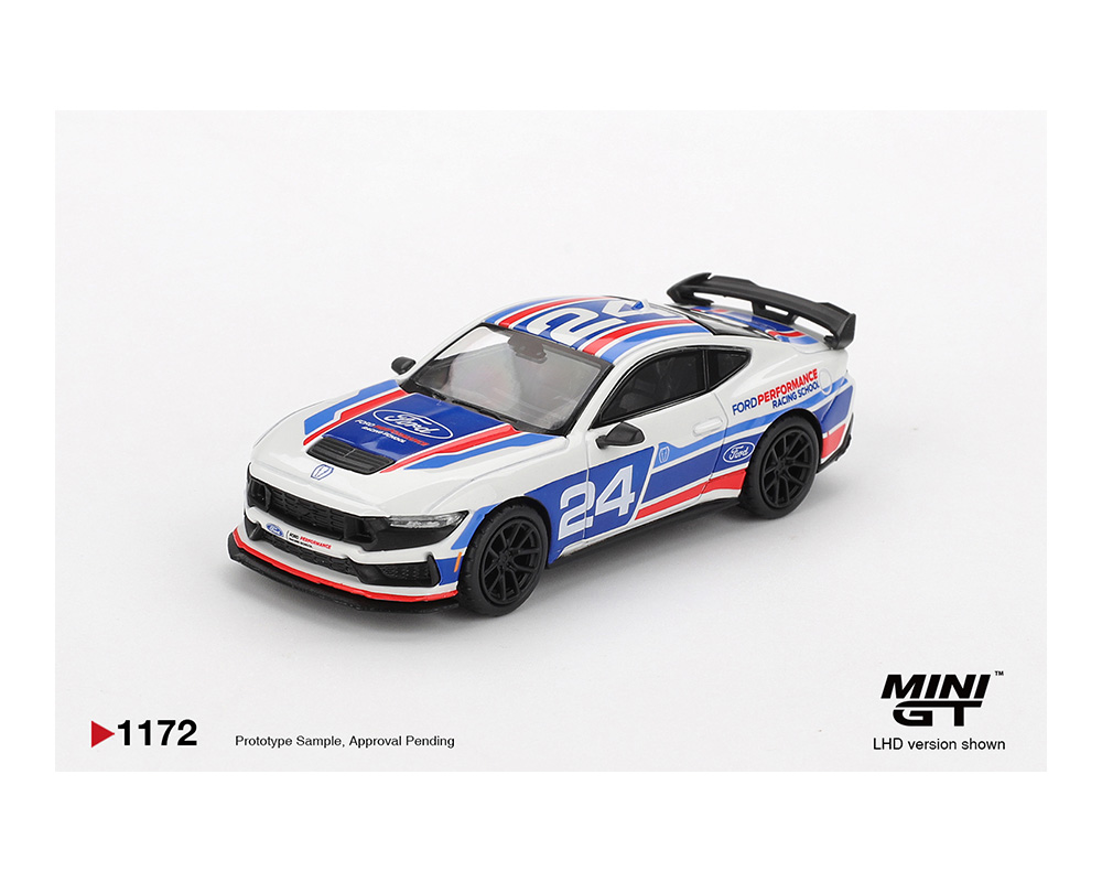 Mini GT 1:64 Ford Mustang Dark Horse #24 Ford Performance Racing School #1172
