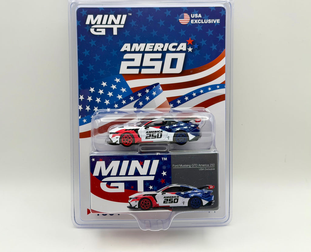 Mini GT 1:64 Ford Mustang GTD America 250 USA Exclusive LHD #1301 – Mijo Exclusives.