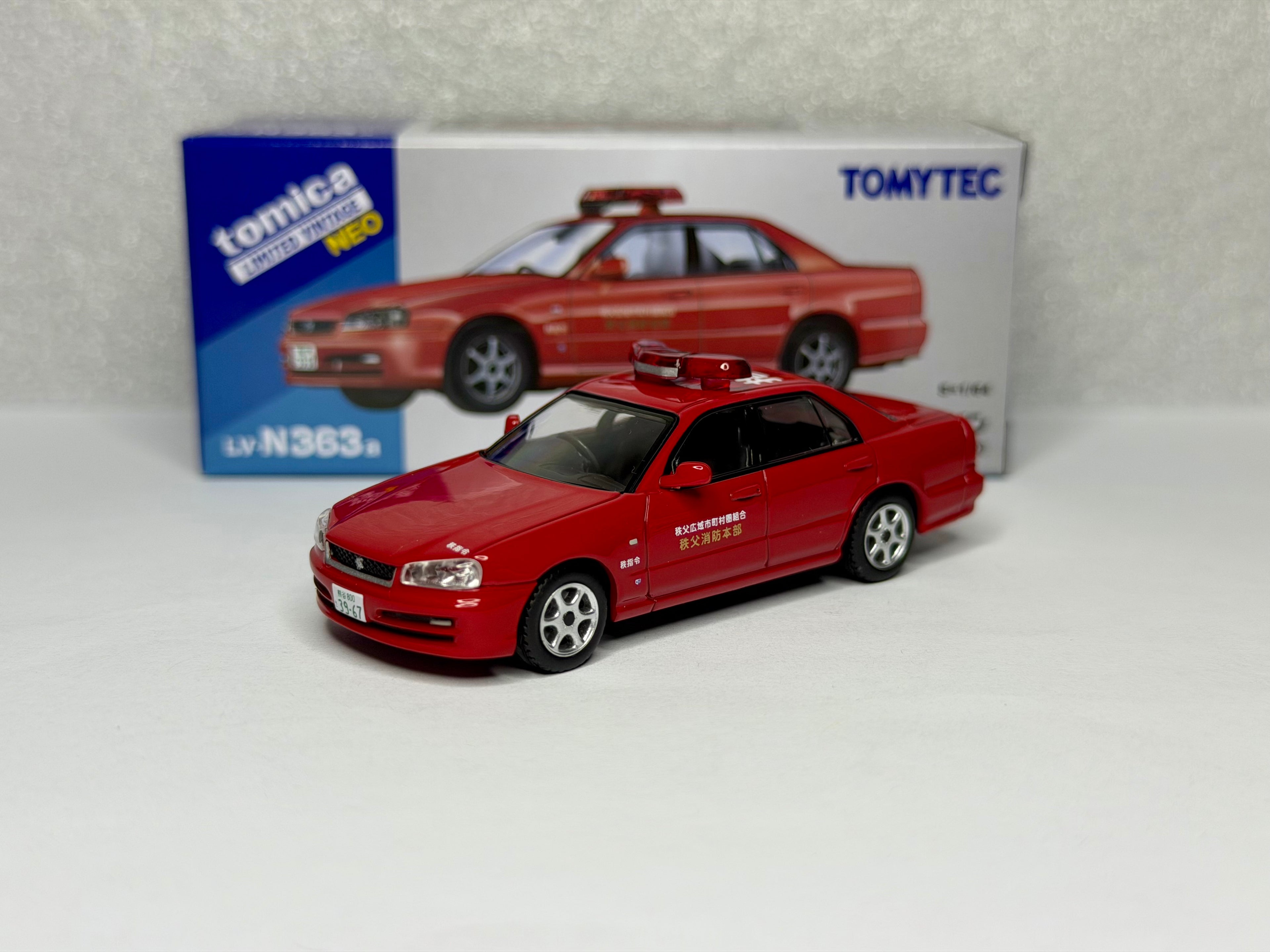 Tomica Limited Vintage LV-N363a NISSAN SKYLINE 4DOOR ER34 SEDAN GT Fire Response