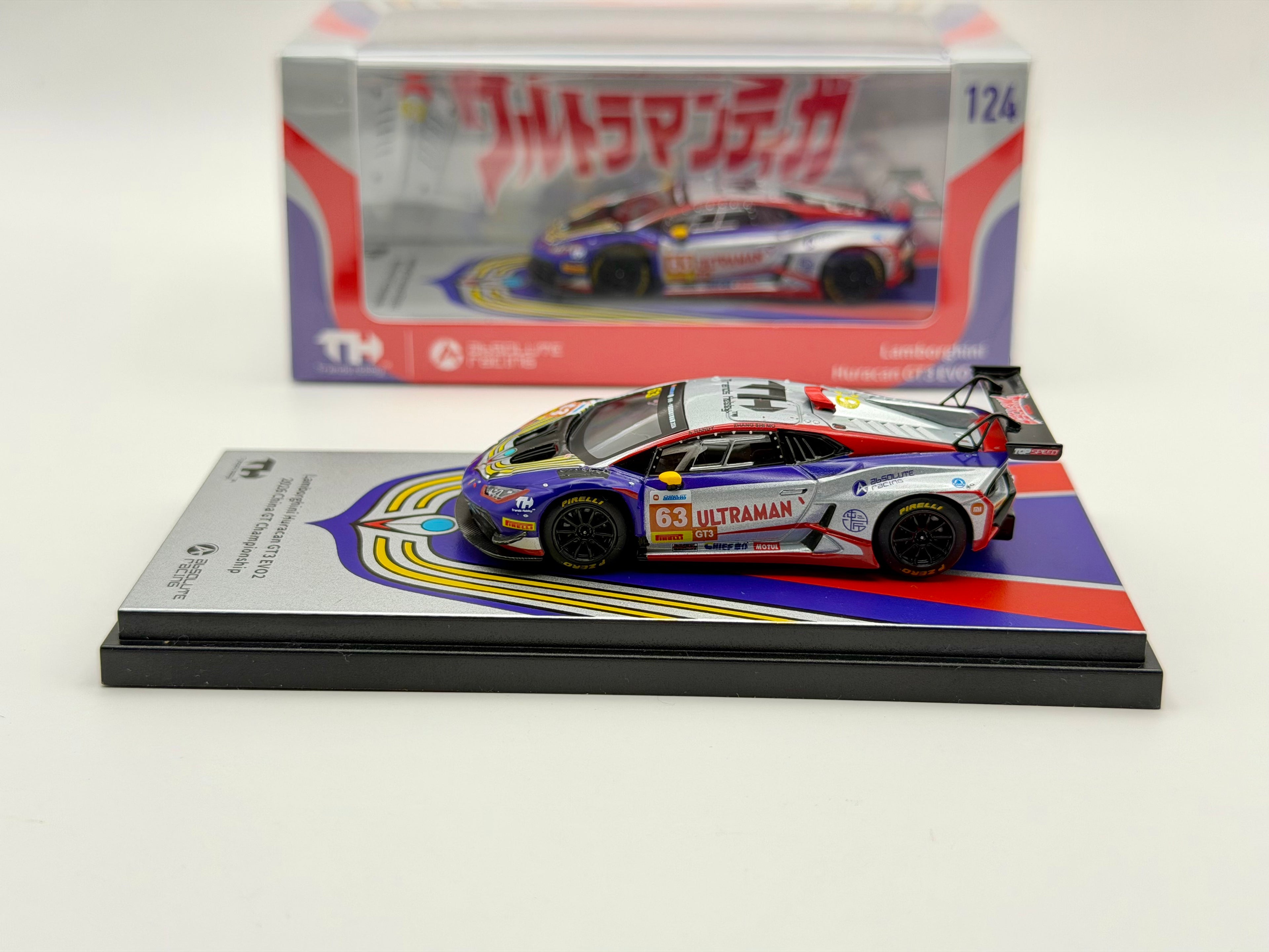 （予約商品）ランボルギーニ ウラカン GT3 EVO2 ウルトラマンティガ リバリー – 2026 China GT #63 241083(D)