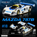 Motorhelix 1:64 Mazda 787B #18 White/Blue M60113