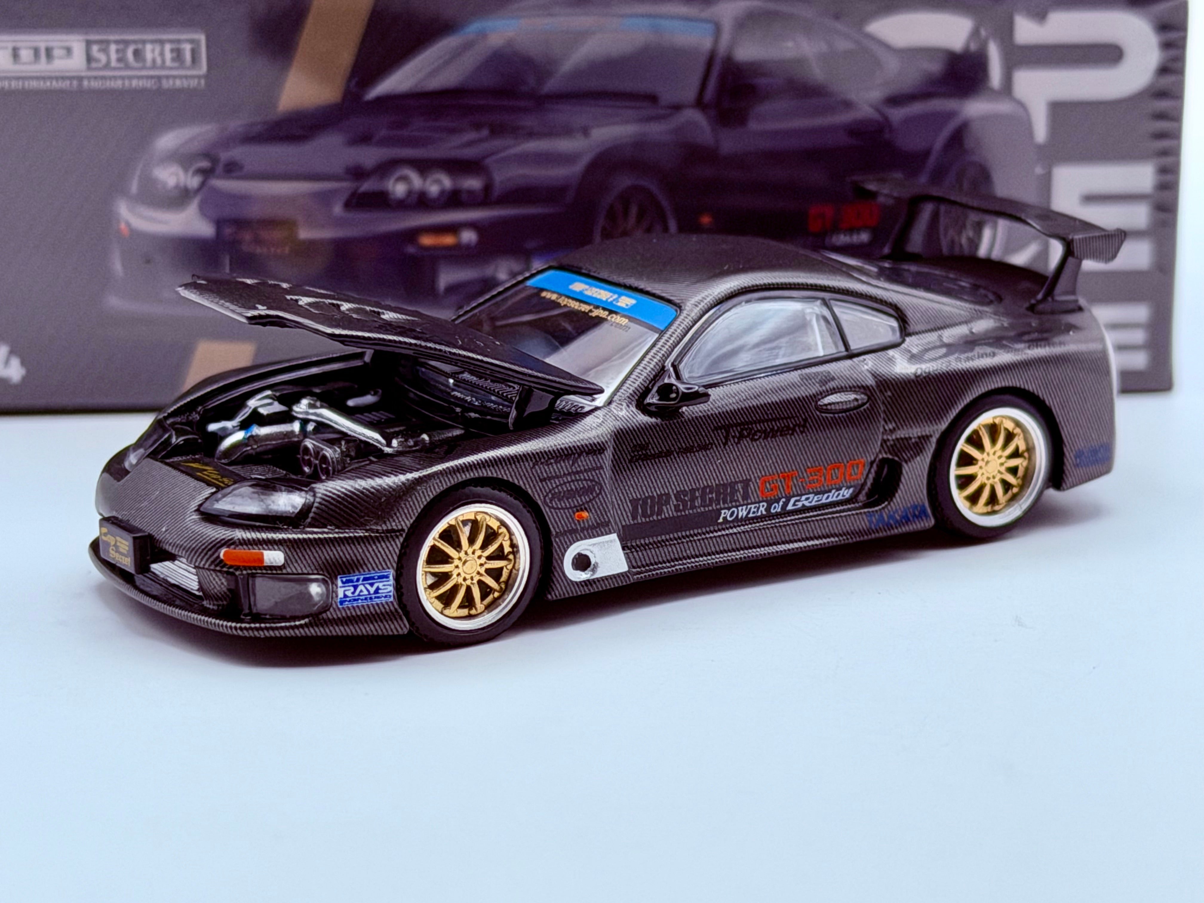 Pop Race 1:64 Toyota Supra Top Secret GT300 TDE 2026 Carbon Black