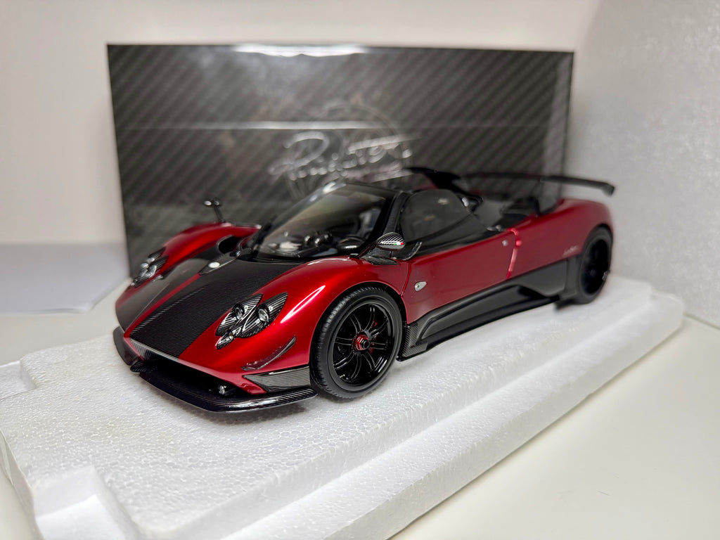 Almost Real 1/18 Scale Pagani Zonda Cinque Roadster 2009 Rosso Dubai Diecast Model
