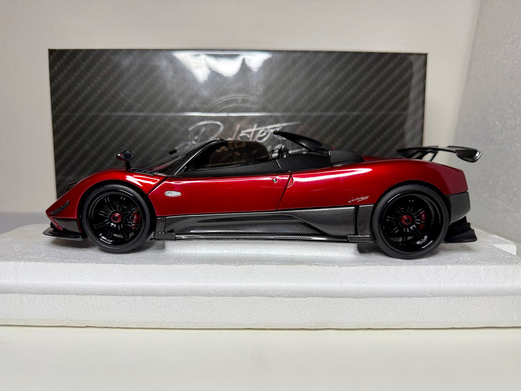 Almost Real 1/18 Scale Pagani Zonda Cinque Roadster 2009 Rosso Dubai Diecast Model
