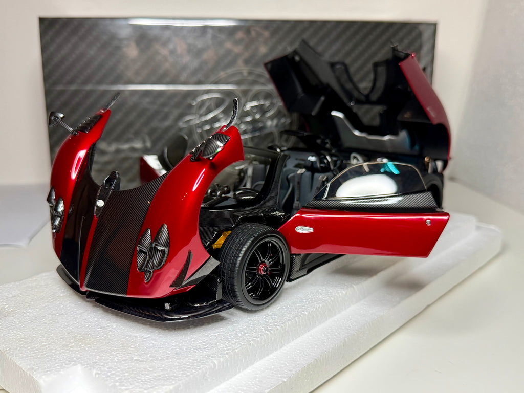 Almost Real 1/18 Scale Pagani Zonda Cinque Roadster 2009 Rosso Dubai Diecast Model