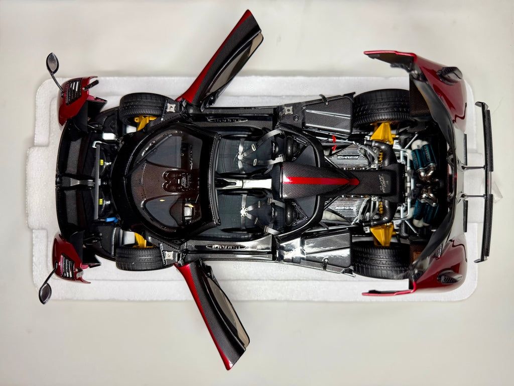 Almost Real 1/18 Scale Pagani Zonda Cinque Roadster 2009 Rosso Dubai Diecast Model
