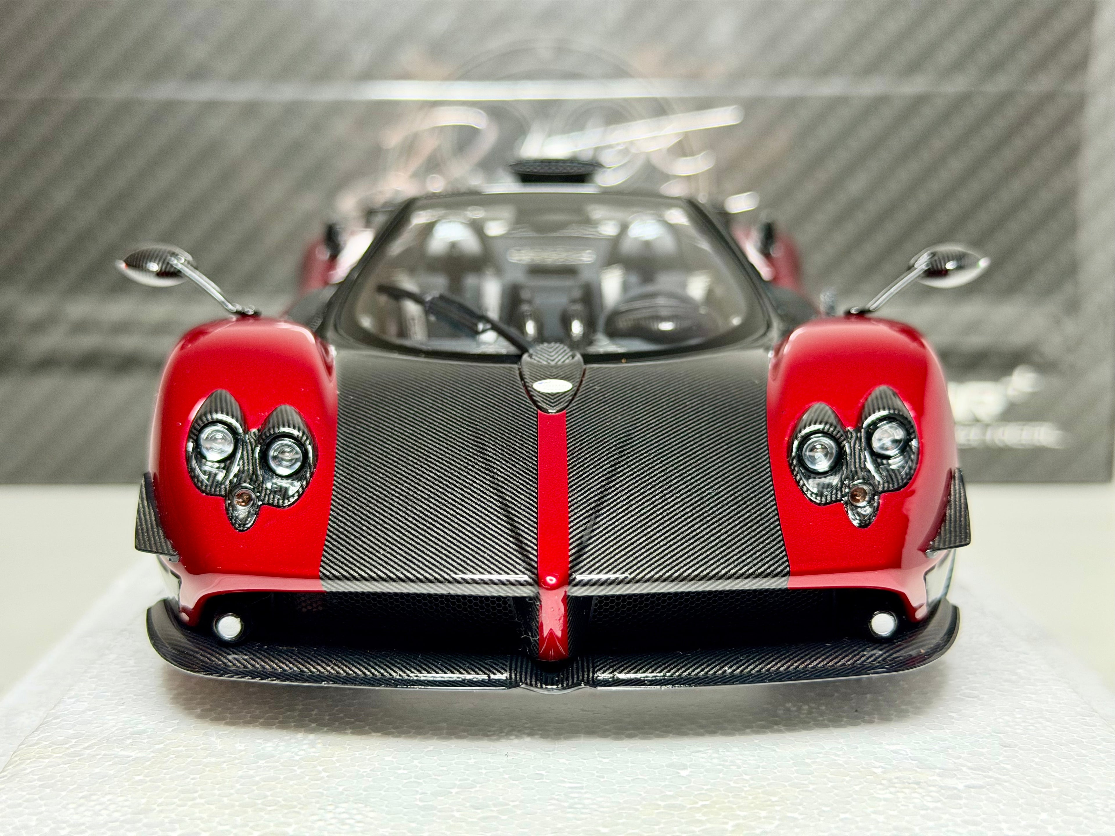 Almost Real 1/18 Scale Pagani Zonda Cinque Roadster 2009 Rosso Dubai Diecast Model