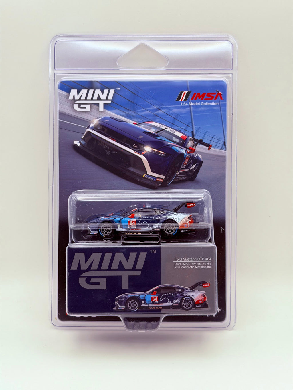 Mini GT 1:64 Ford Mustang GT3 #64 Ford Multimatic Motorsports 24 IMSA #898