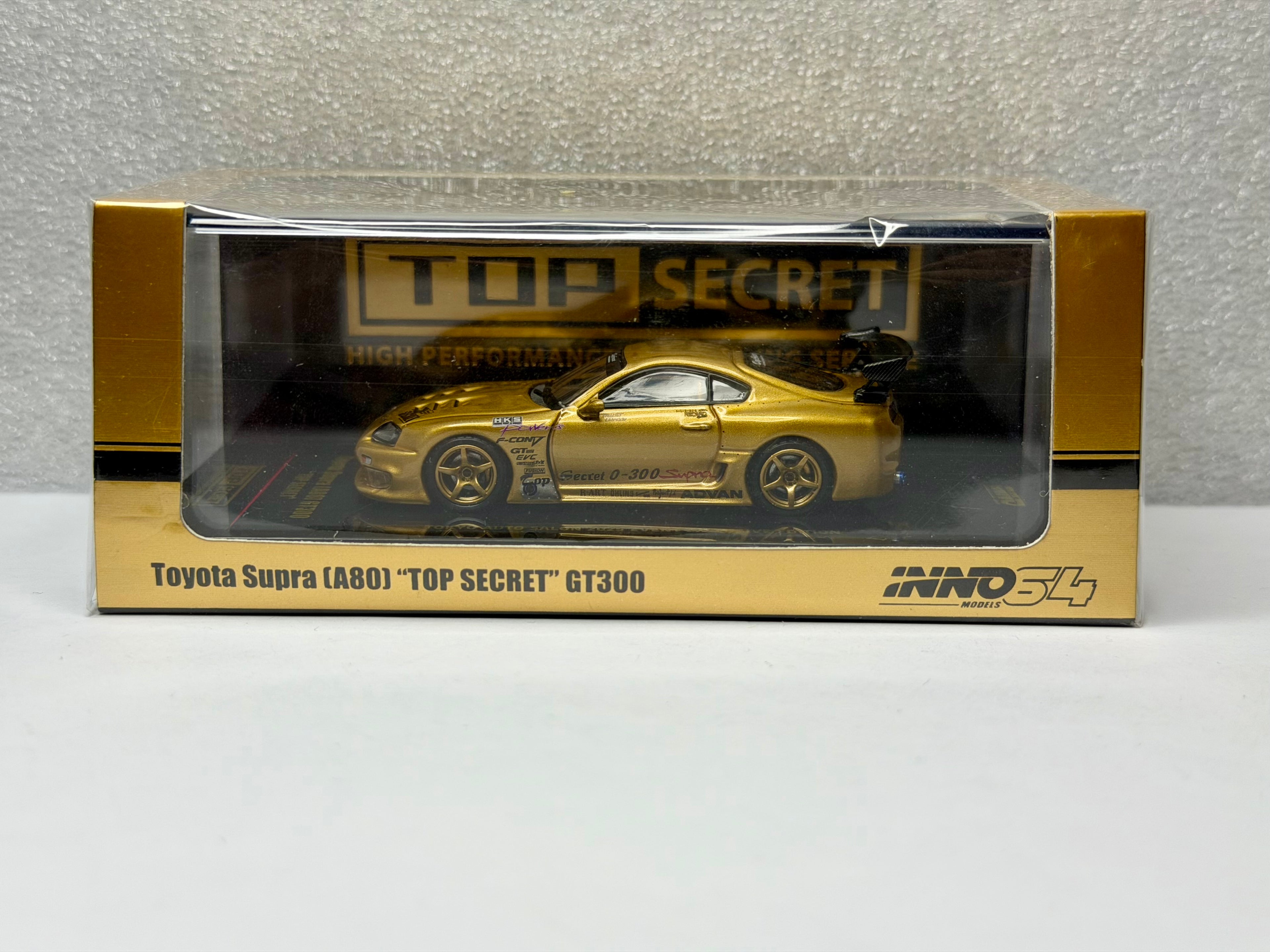 INNO64 1/64 トヨタ スープラ A80 トップシークレット GT300 ゴールド 東京オートサロン2025