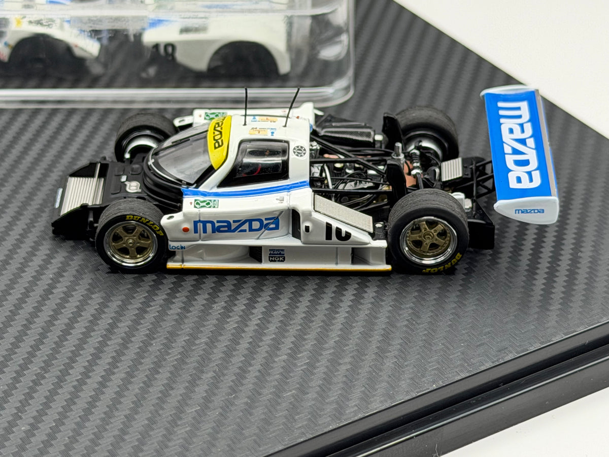 Motorhelix 1:64 Mazda 787B #18 White/Blue M60113