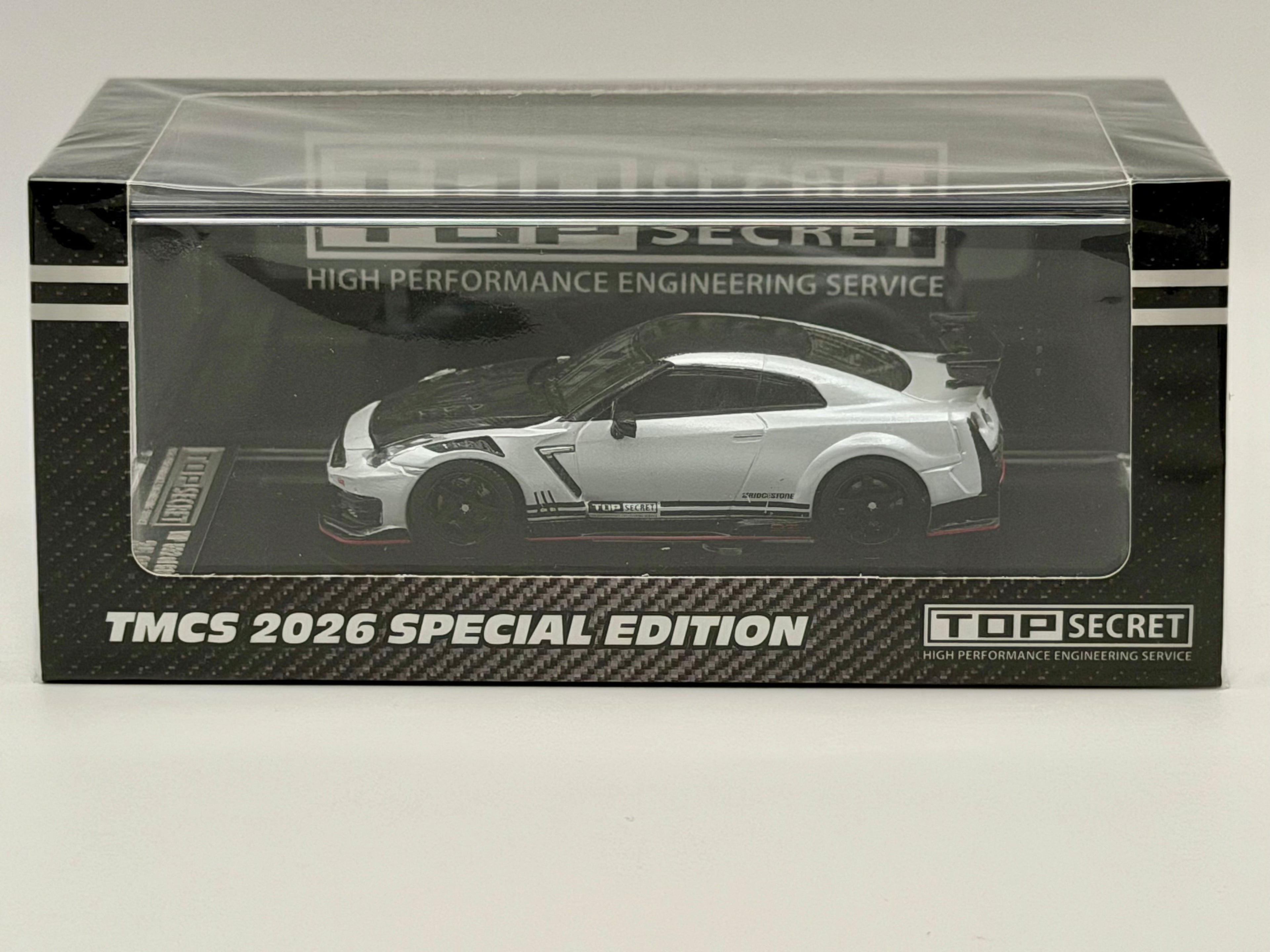 BM Creations 1:64 TOP SECRET R35 Matte Pearl White 64B0501 TMCS Malaysia 2026