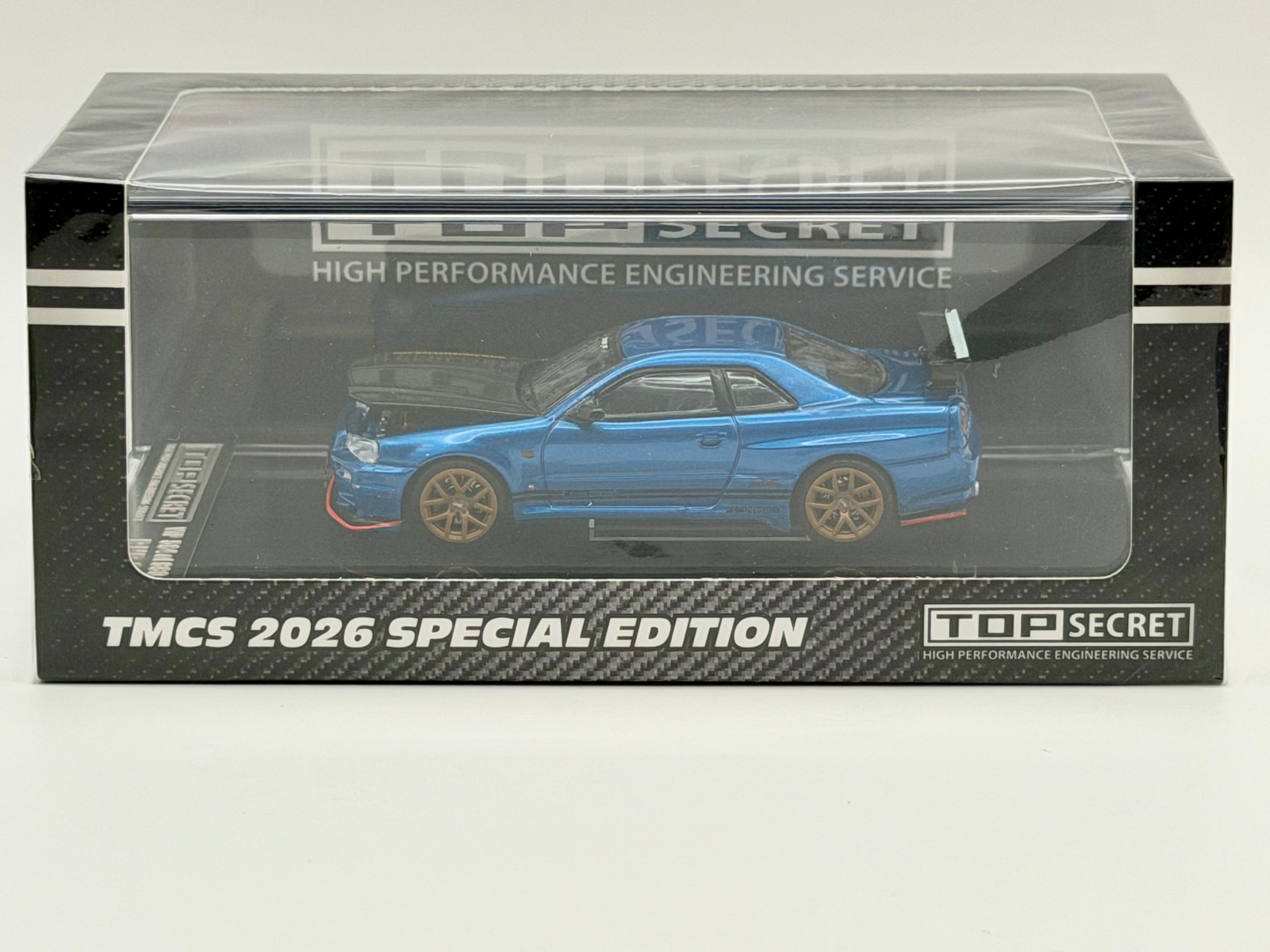 BM Creations 1:64 TOP SECRET R34 Bayside Blue 64B0443 TMCS Malaysia 2026