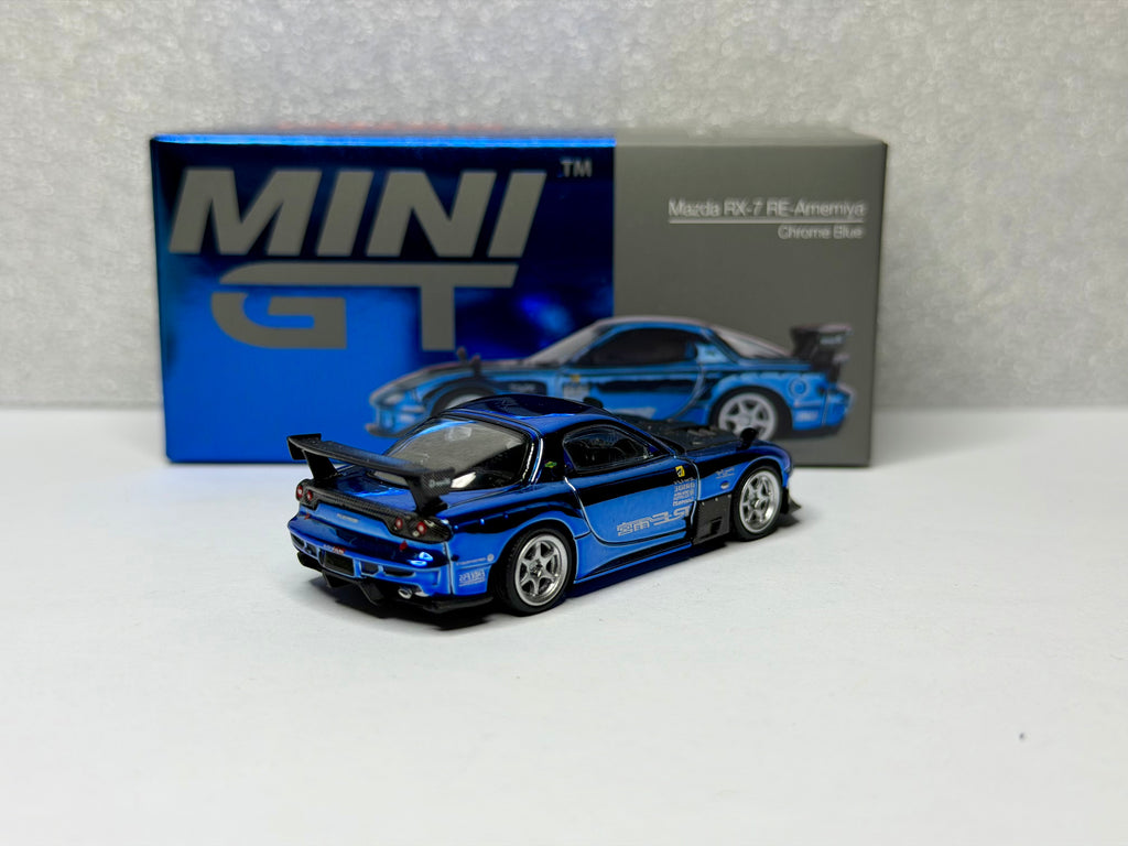 Mini GT 1:64 マツダ RX-7 RE雨宮 クロームブルー MDXイベント限定 2025 #1020 開封済み