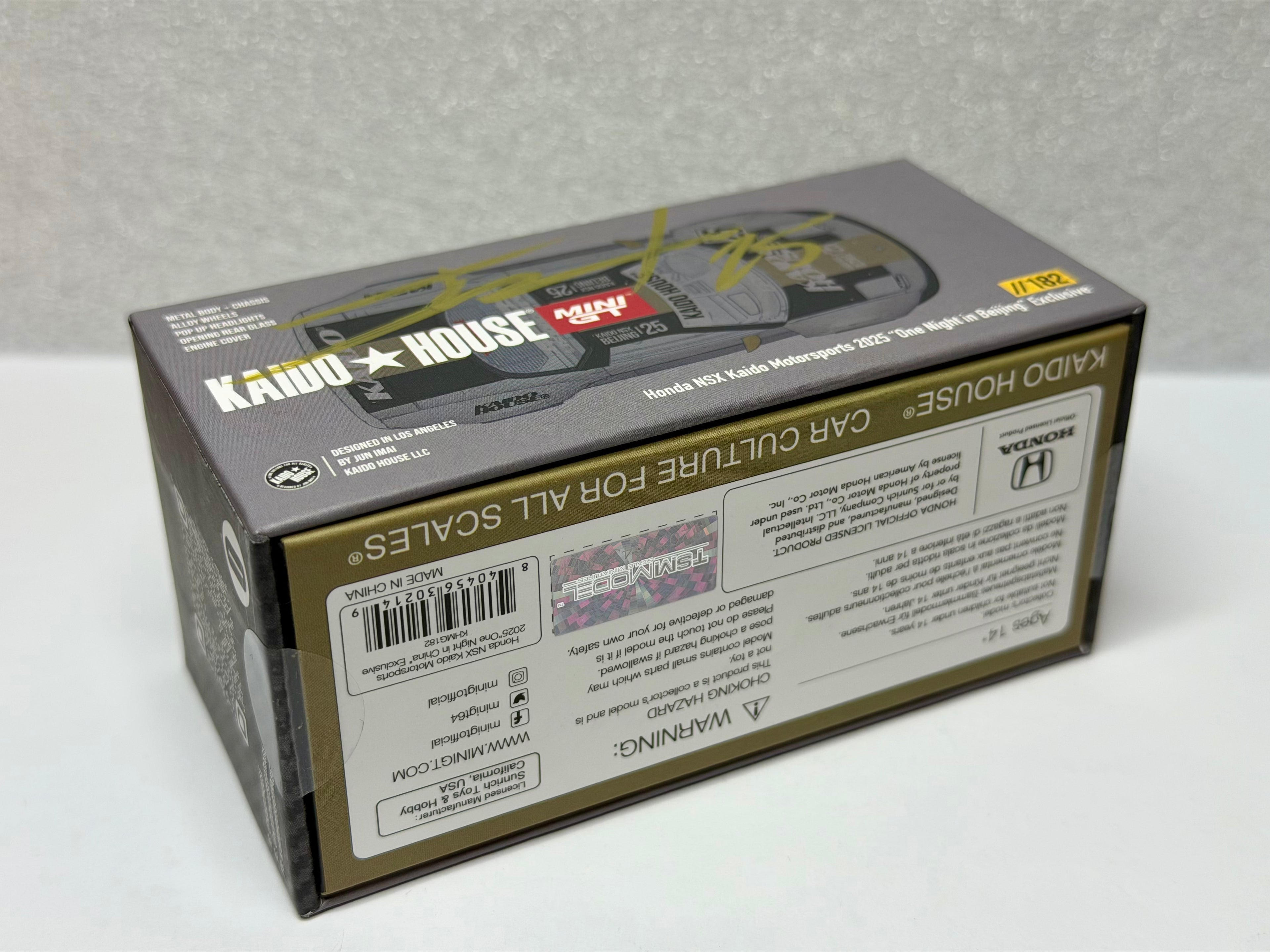 Kaido House 1/64 Honda NSX One Night in Beijing HEC 2025 Dinner Car Signed #182