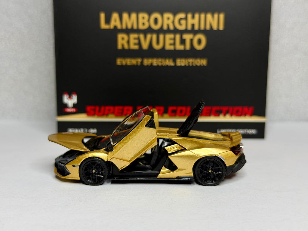 Hung Hing 1:64 ランボルギーニ レヴエルト ゴールドメタリック HEC 2026 エクスクルーシブ
