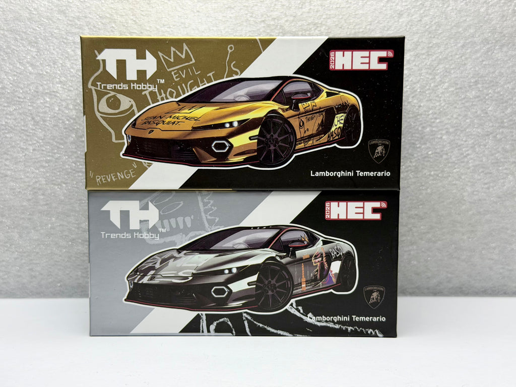 トレンドホビー 1/64 ランボルギーニ テメラリオ HEC 2026 エクスクルーシブ (ゴールド/シルバー)