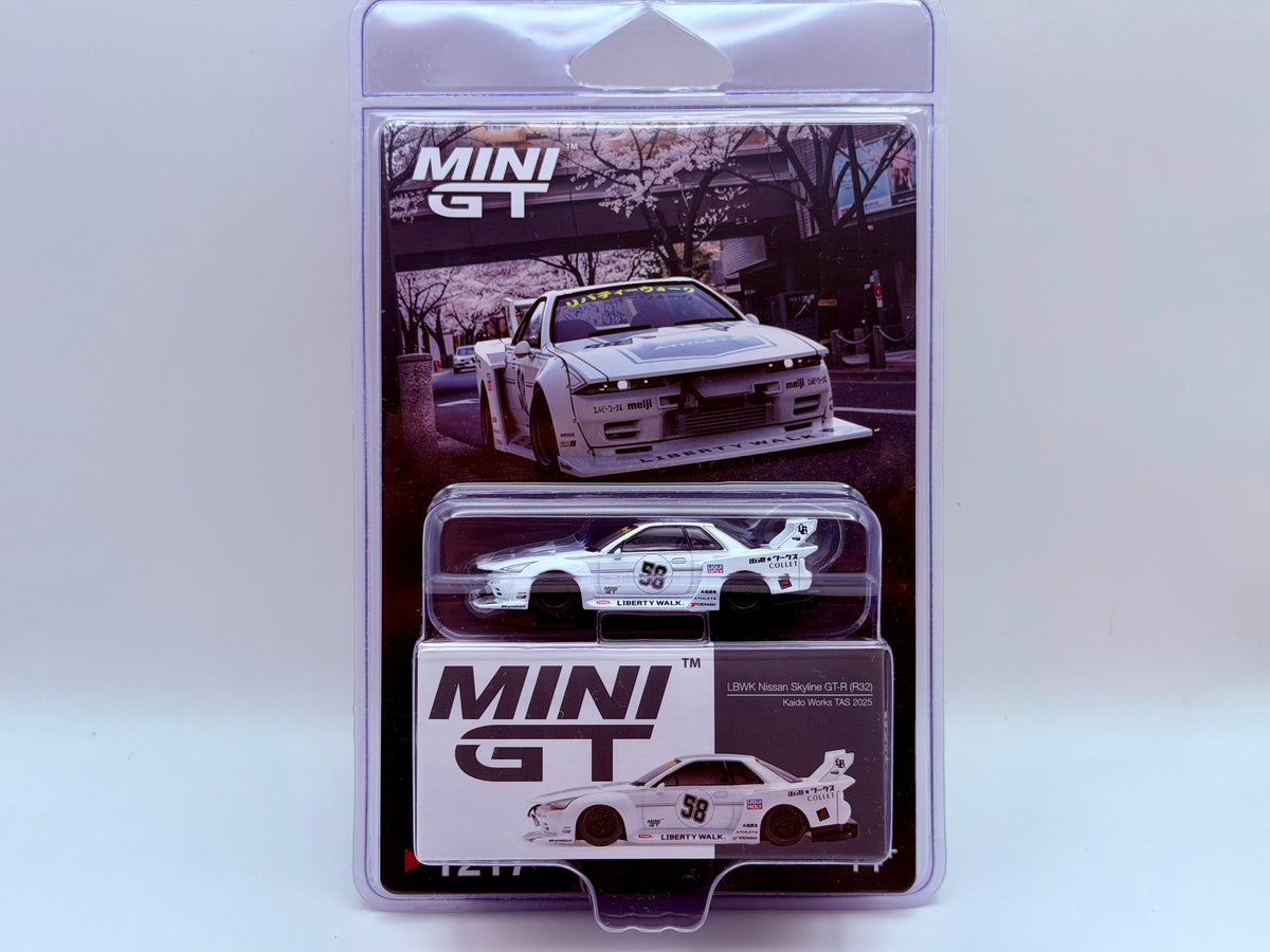 Mini GT 1:64 Nissan GT-R32 LB-Kaido Works TAS 2025 #1217