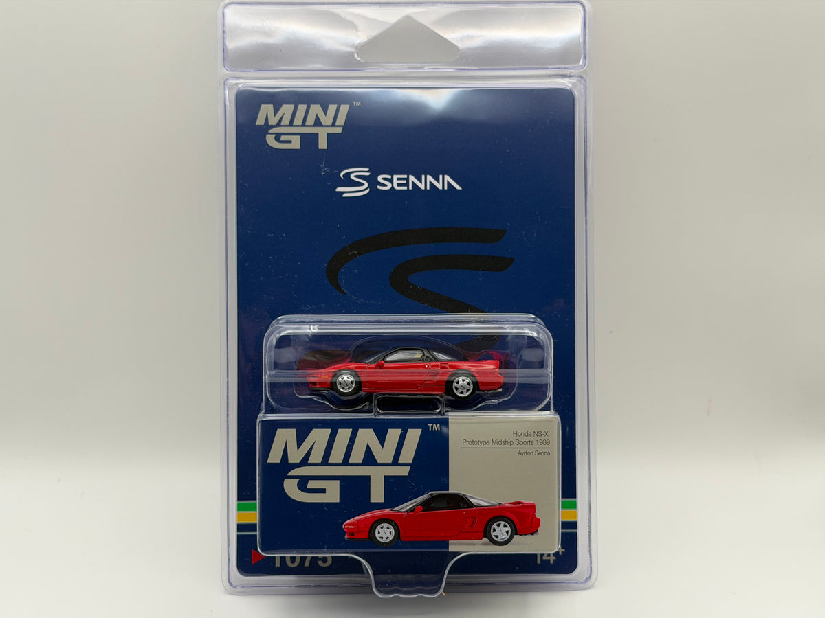 Mini GT 1:64 Honda NSX Prototype Midship Sports 1989 Ayrton Senna w/ Figure #1075