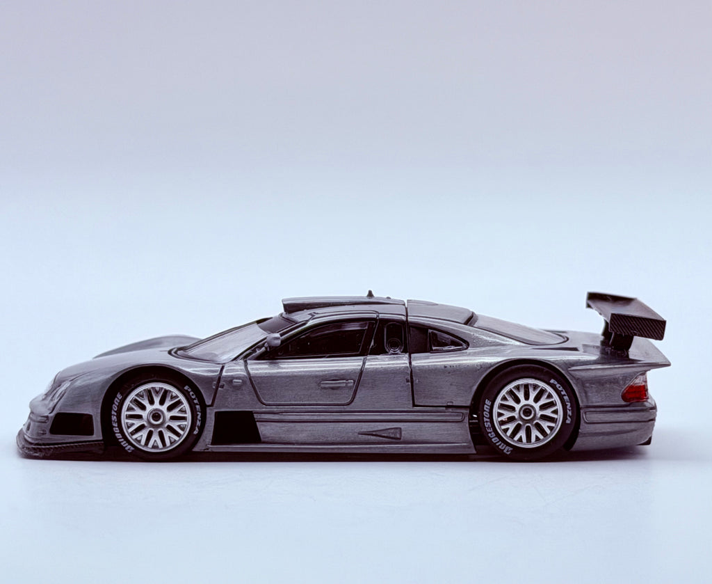 Pop Race x VDX 1:64 Mercedes-Benz CLK GTR Raw Metal Hong Kong Toycar Salon 2026 Exclusive