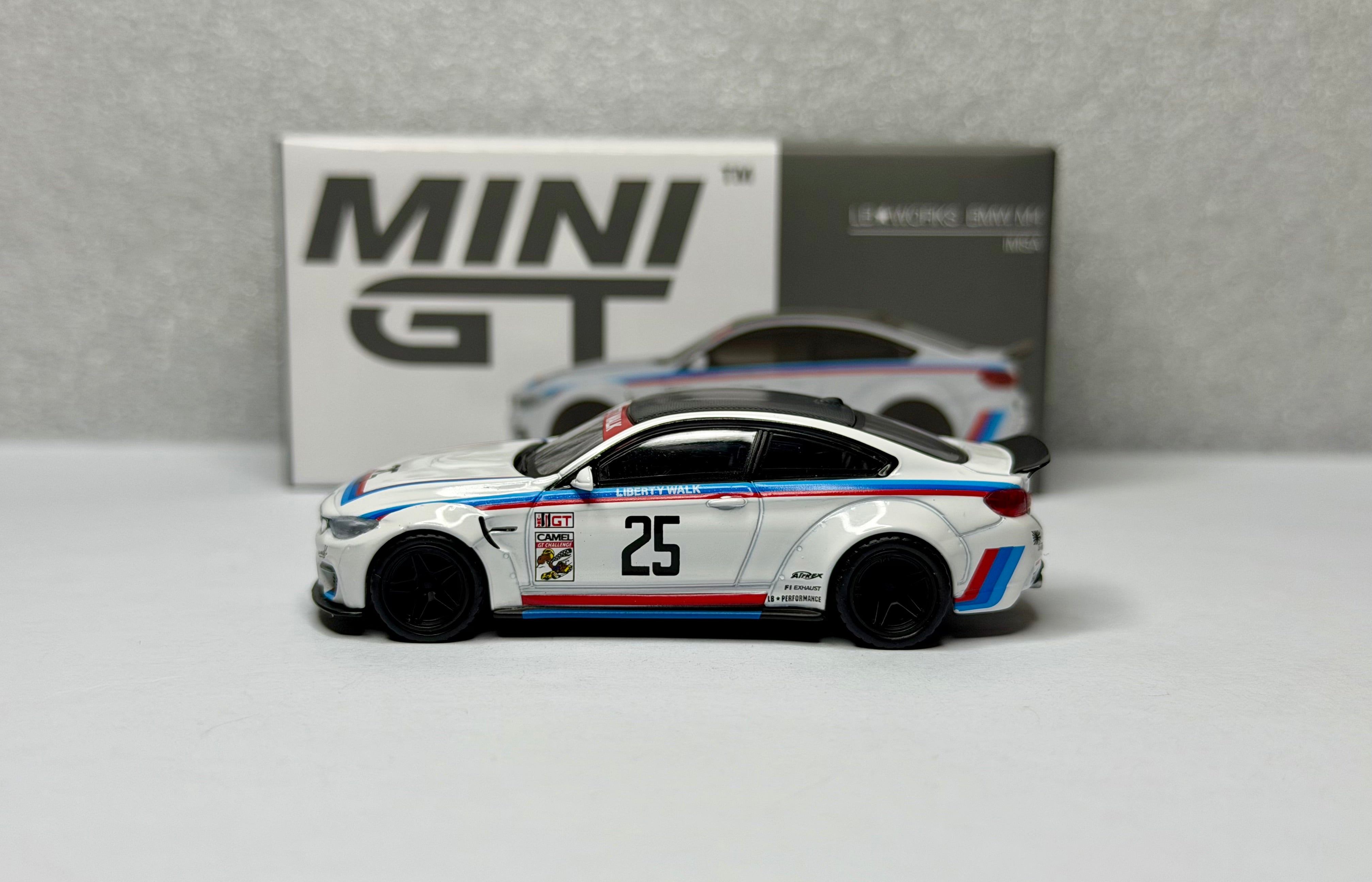 Mini GT 1:64 BMW M4 Liberty Walk IMSA White #319 Opened | LMTF