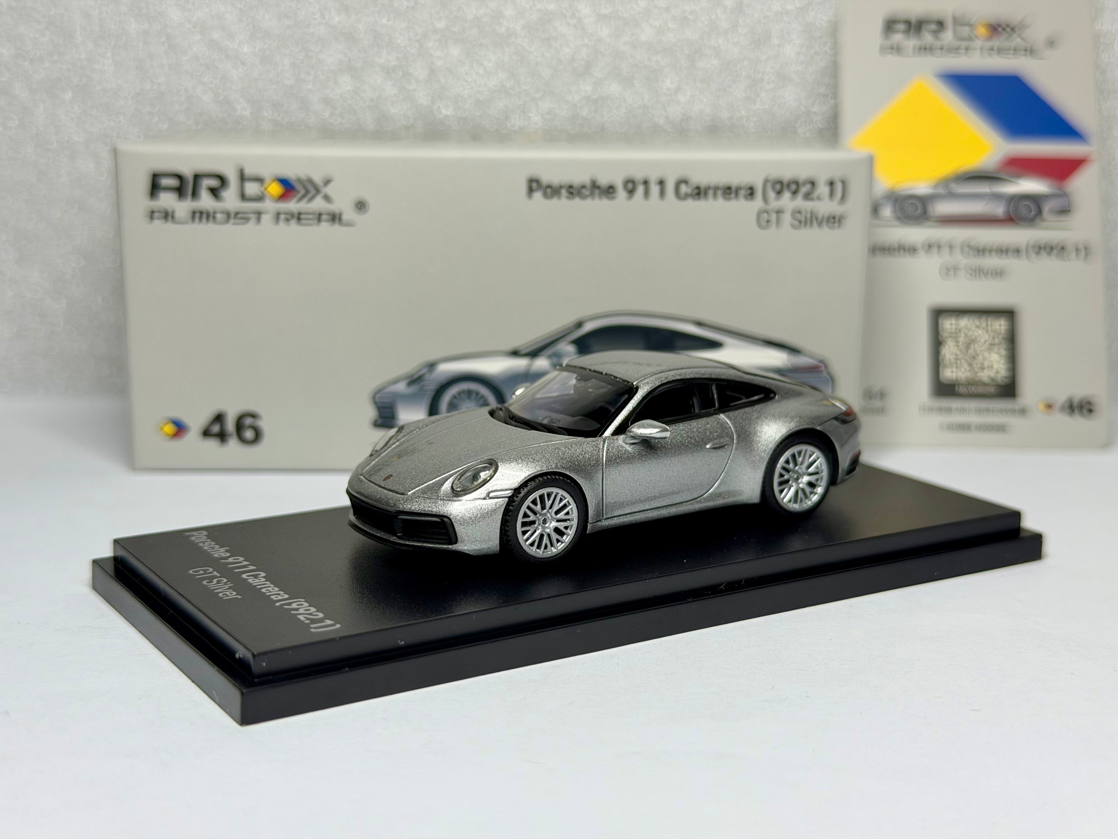 Almost Real 1:64 Porsche 911(992.1) Carrera GT Silver #46