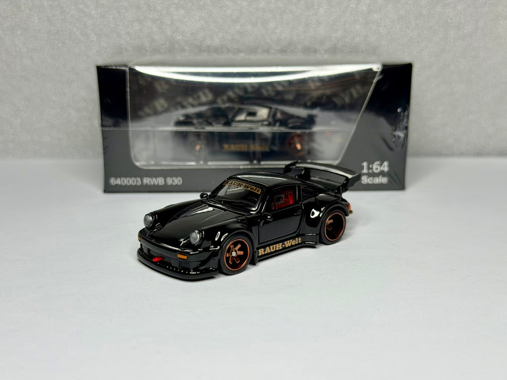 FG 1:64 RWB 930 Full-Open Black Diecast