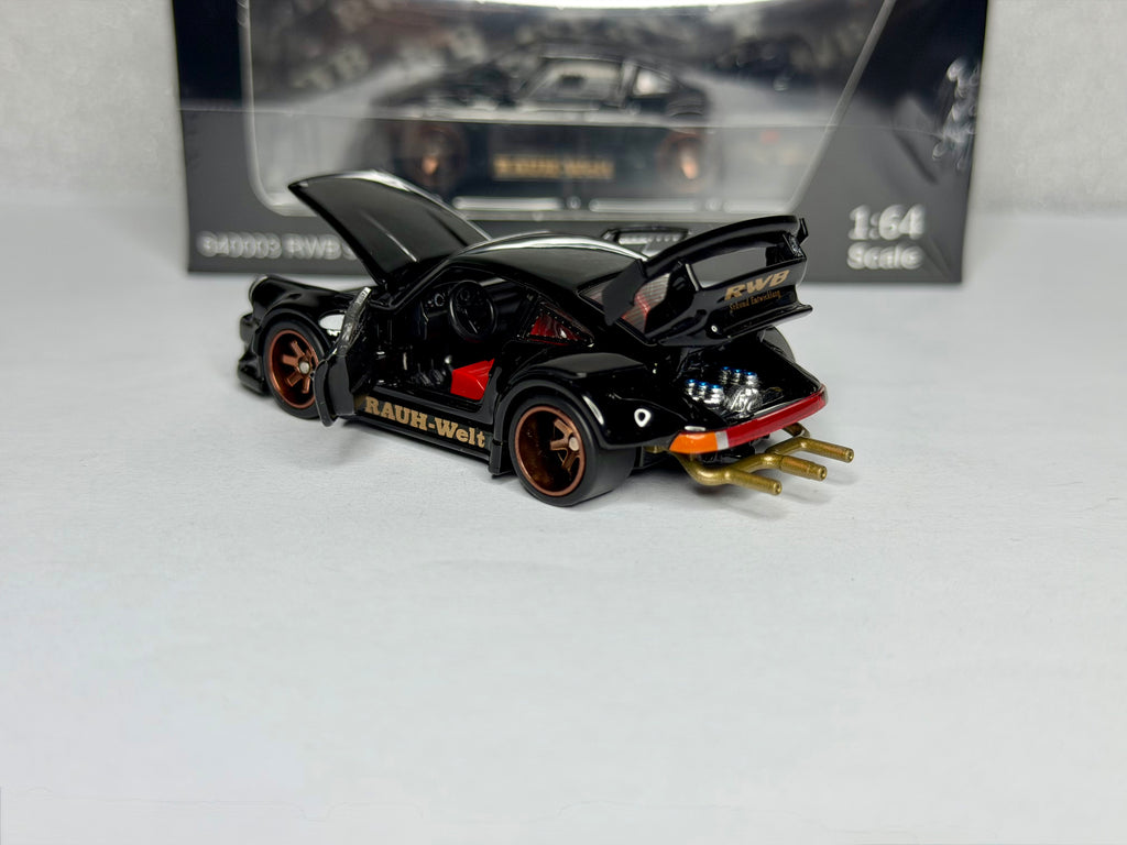 FG 1:64 RWB 930 Full-Open Black Diecast
