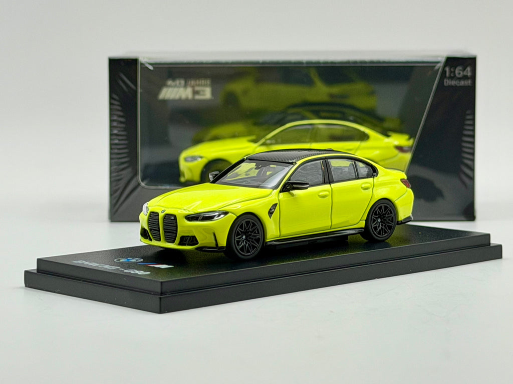 Almost Real 1:64 BMW M3 G80(Sao Paulo Yellow/Java Green/Twilight Purple)