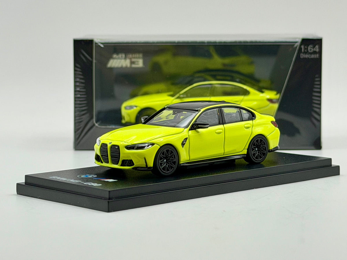 Almost Real 1:64 BMW M3 G80(Sao Paulo Yellow/Java Green/Twilight Purple)