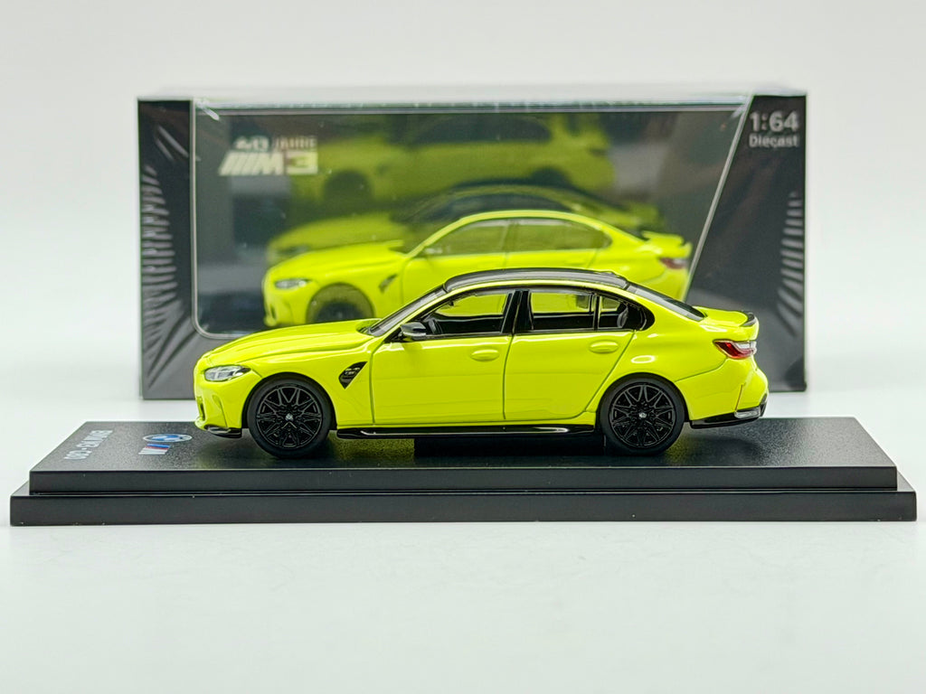 Almost Real 1:64 BMW M3 G80(Sao Paulo Yellow/Java Green/Twilight Purple)