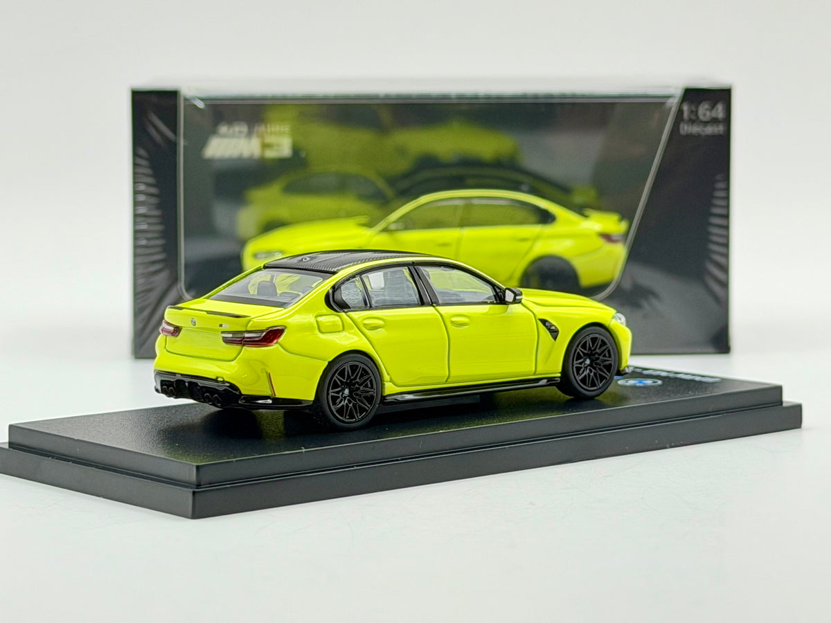 Almost Real 1:64 BMW M3 G80(Sao Paulo Yellow/Java Green/Twilight Purple)