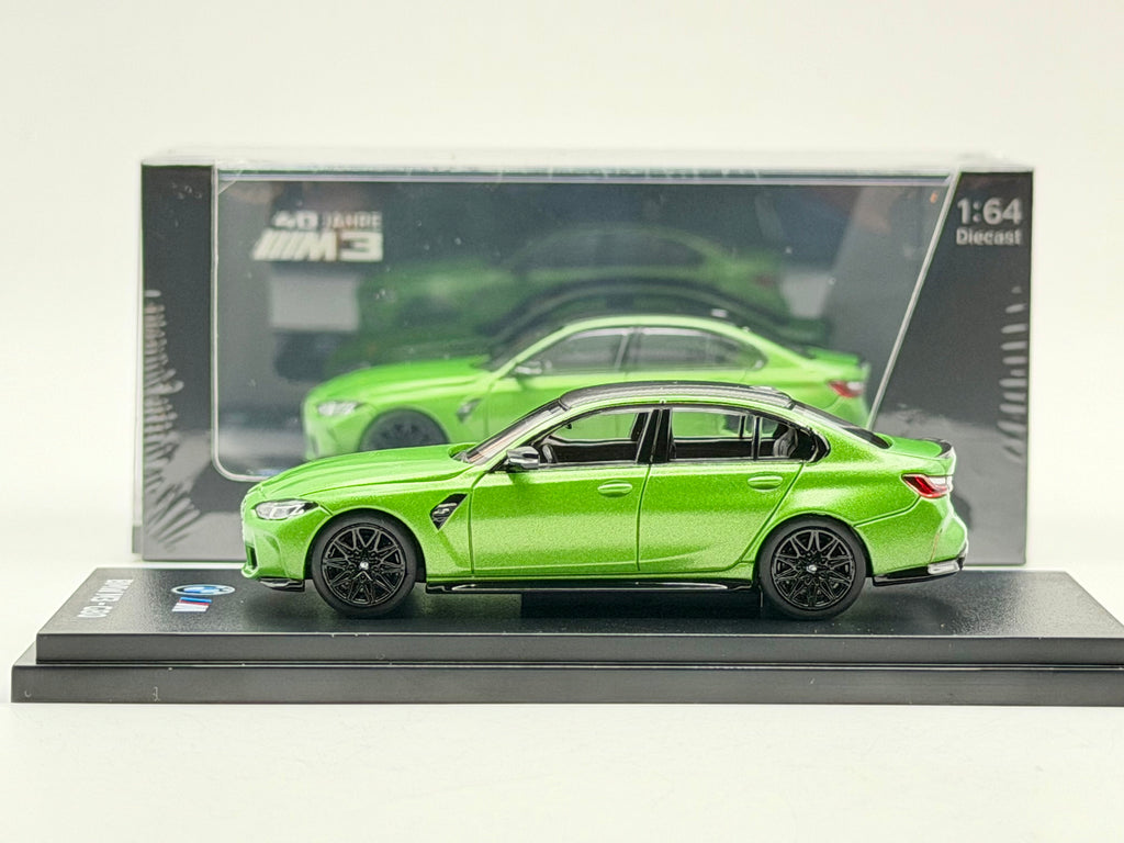 Almost Real 1:64 BMW M3 G80(Sao Paulo Yellow/Java Green/Twilight Purple)