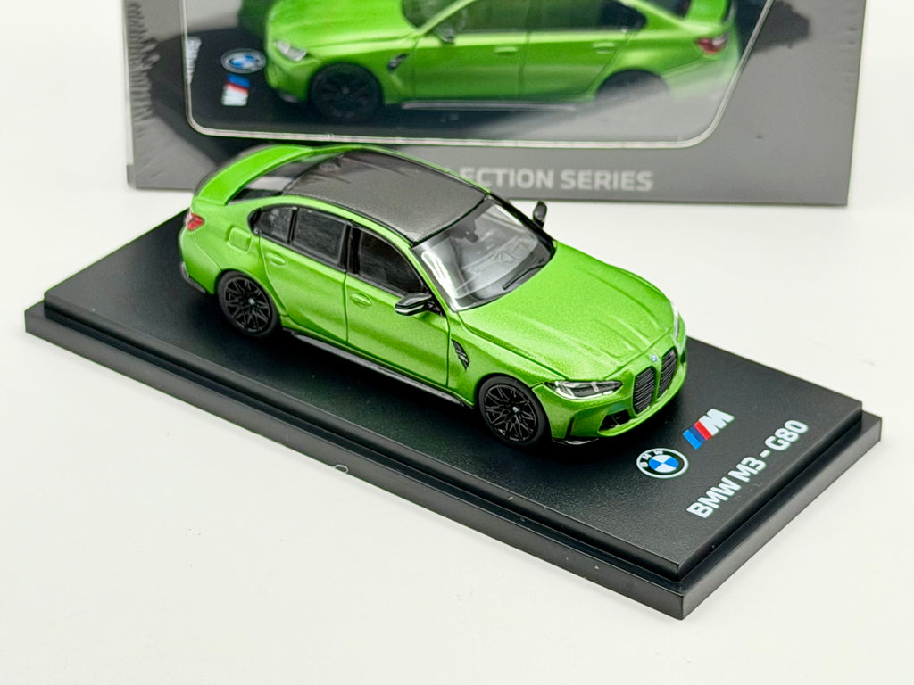 Almost Real 1:64 BMW M3 G80(Sao Paulo Yellow/Java Green/Twilight Purple)
