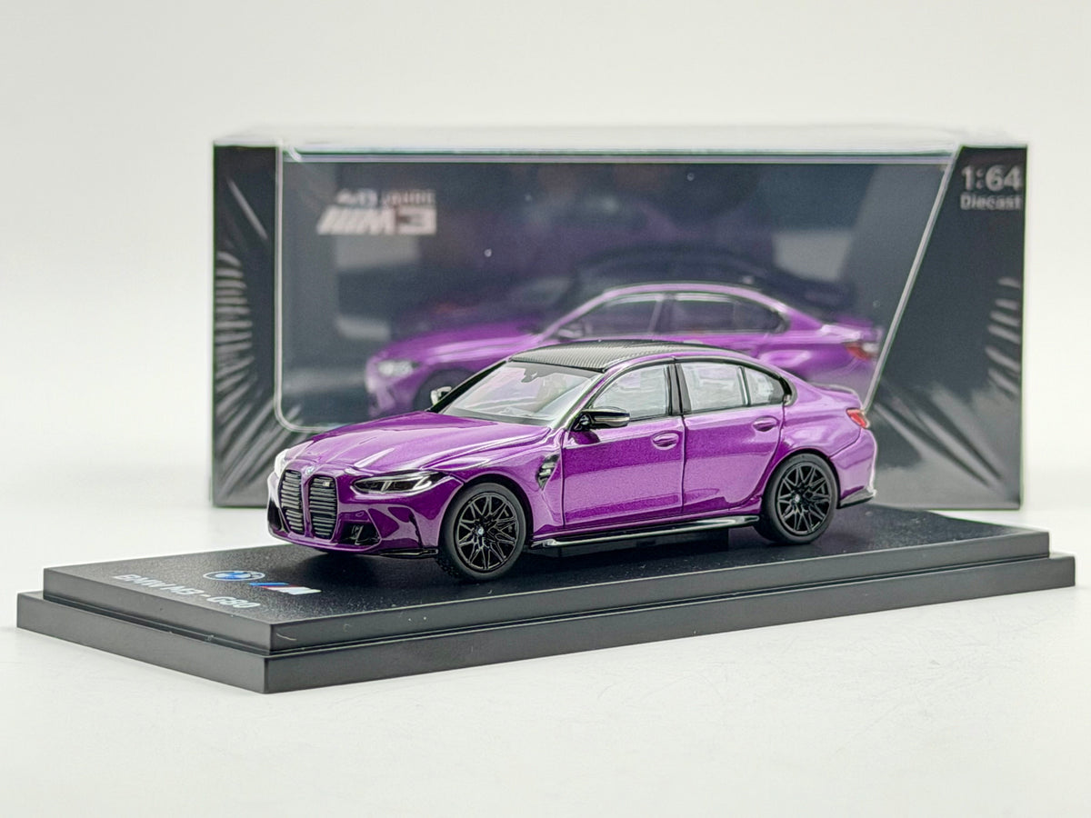 Almost Real 1:64 BMW M3 G80(Sao Paulo Yellow/Java Green/Twilight Purple)