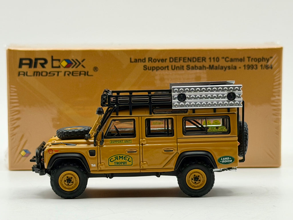 Almost Real 1:64 ARbox Land Rover DEFENDER 110 “Camel Trophy” Support Unit Sabah-Malaysia 1993
