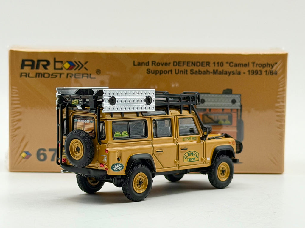Almost Real 1:64 ARbox Land Rover DEFENDER 110 “Camel Trophy” Support Unit Sabah-Malaysia 1993